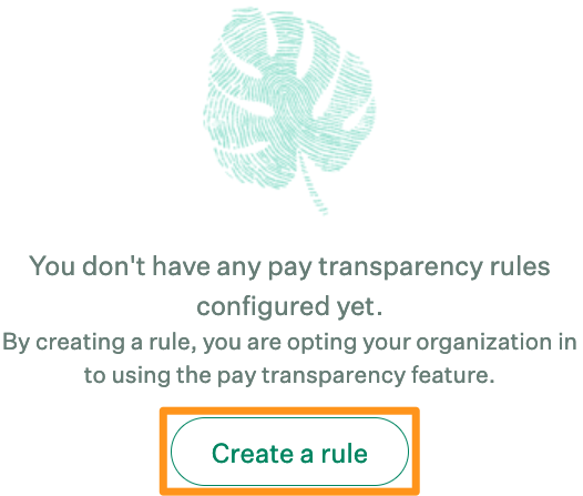 Screenshot of the create a rule button. 