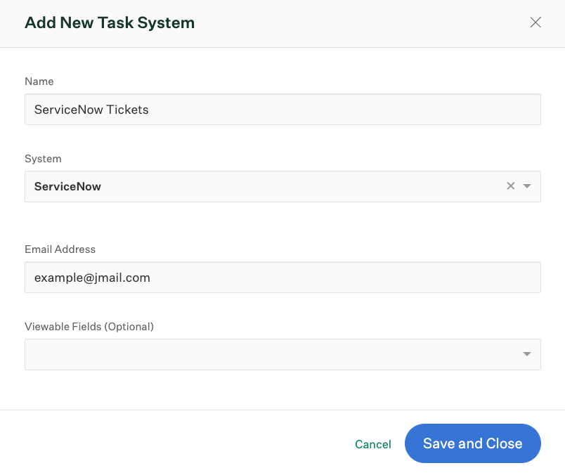 New 3rd party task configuration