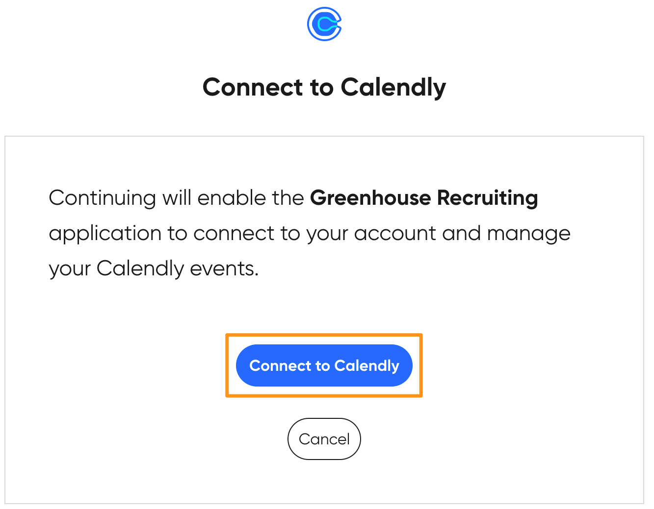 Calendly integration Greenhouse Support