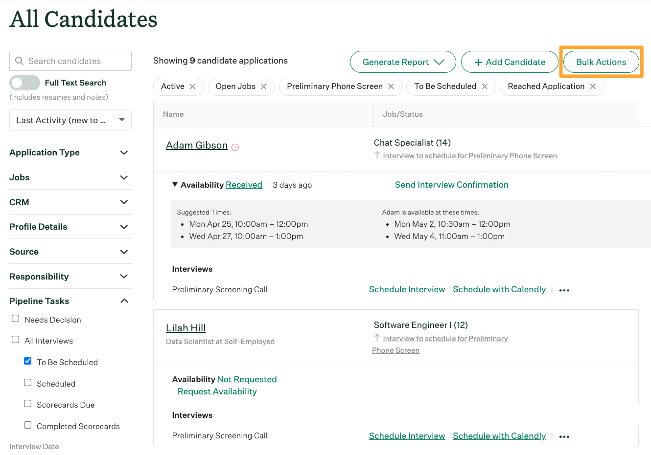 Calendly integration - Greenhouse Support