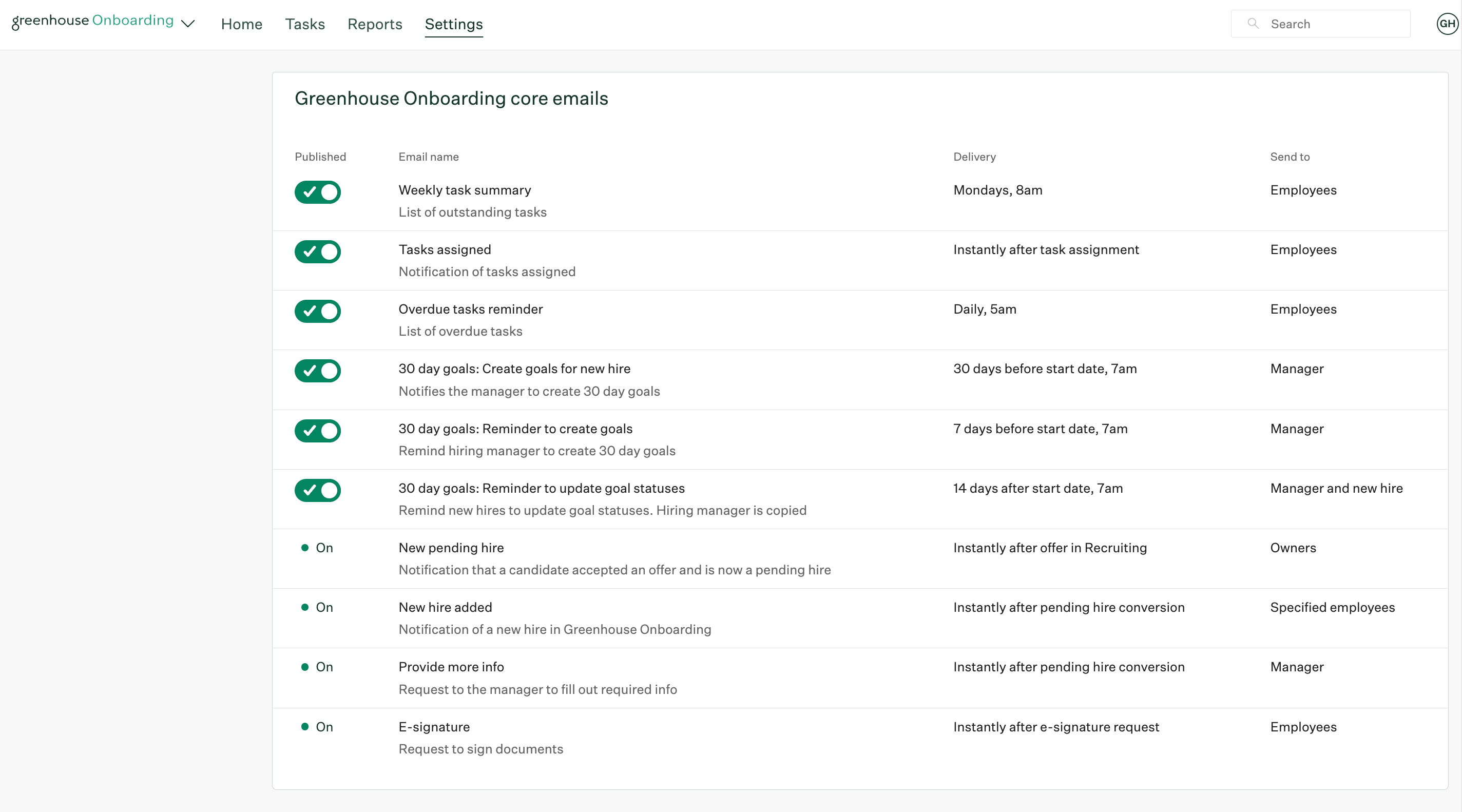 Screenshot-of-Greenhouse-Onboarding-core-emails-section-on-email-settings-page.png
