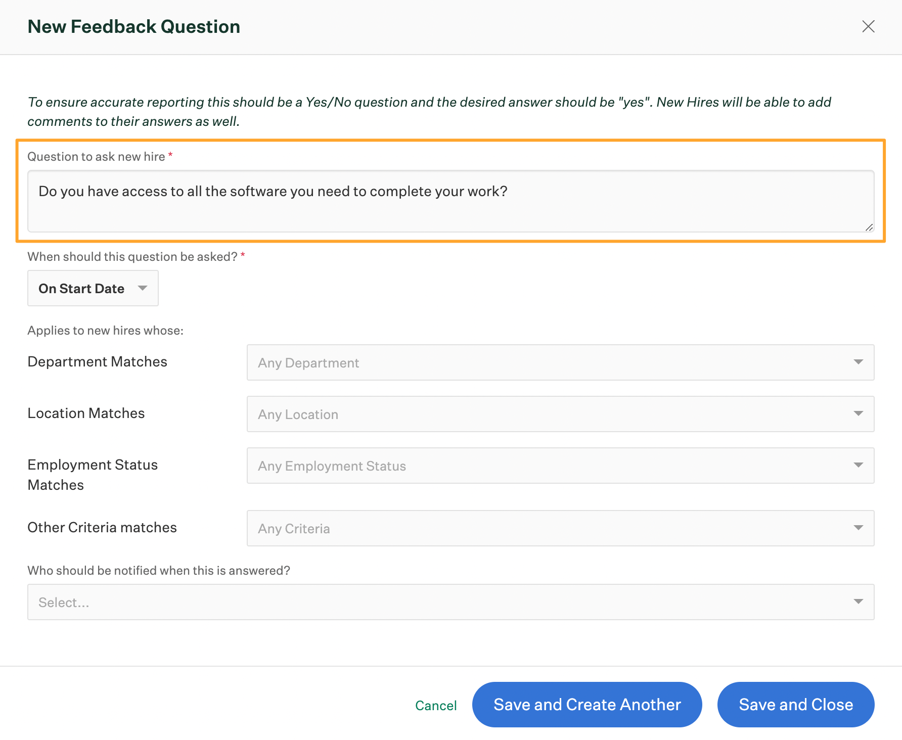 Create-new-feedback-question-window-with-question-to-ask-new-hire-field-highlighted-and-filled-out.png