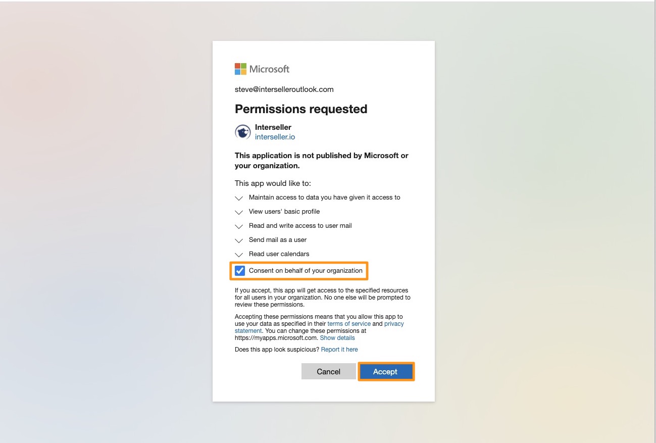 The _permission requested page for Microsoft 365.jpg