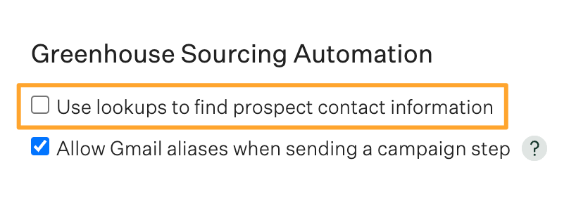 Greenhouse Sourcing Automation permission policies with lookup permissions turned off
