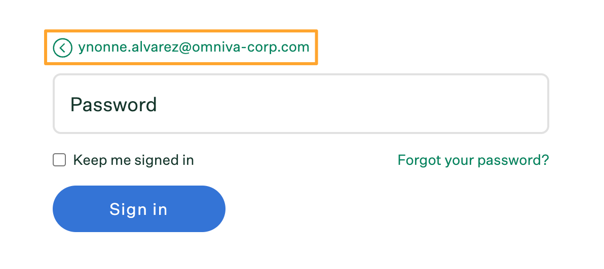 Greenhouse Onboarding login page with email return button highlighted