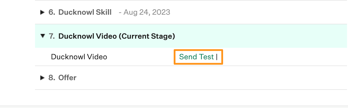 Send test button in ducknowl video assesment stage.png