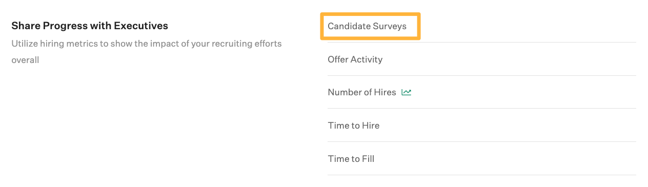 Essential reports page with an orange box around the button Candidate surveys.png