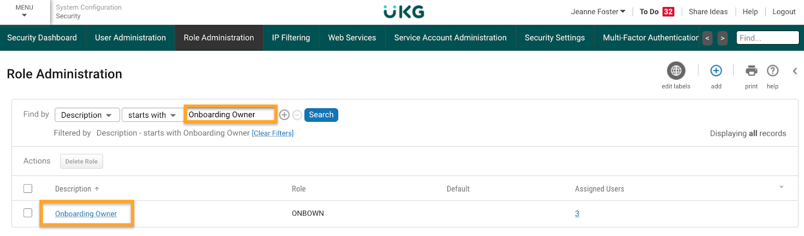 UKG Pro Onboarding shows an example URl highlighted