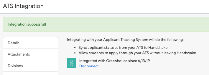 Handshake integration image