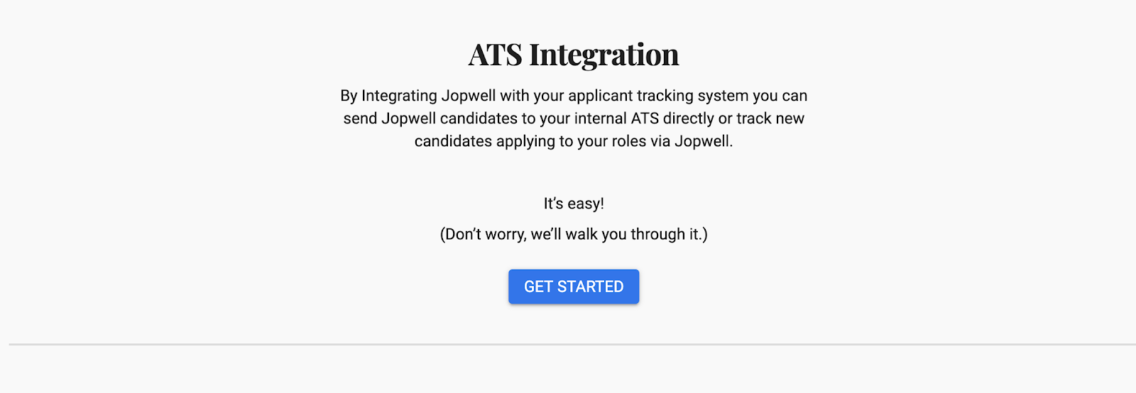 Jopwell integration image