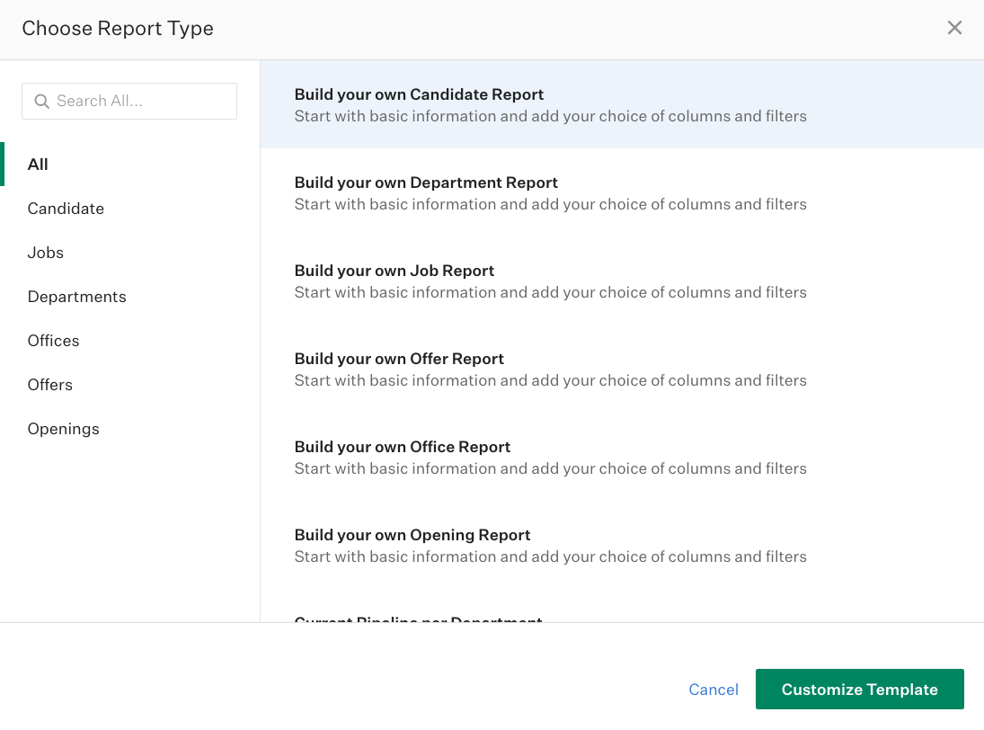 Create a custom report using Report Builder – Greenhouse Support Inside Report Builder Templates
