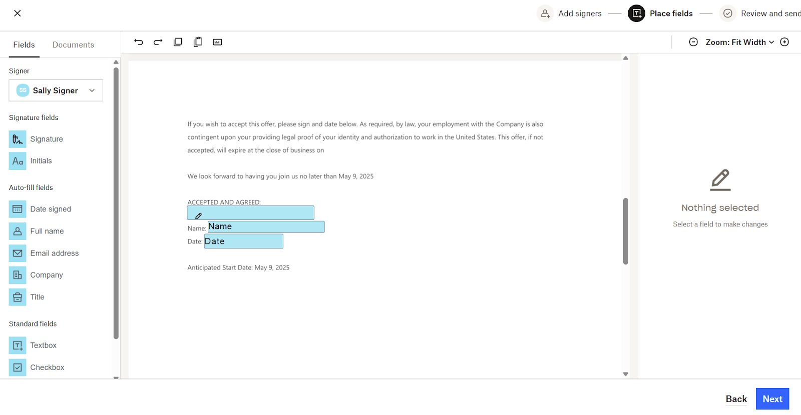Signature Customization