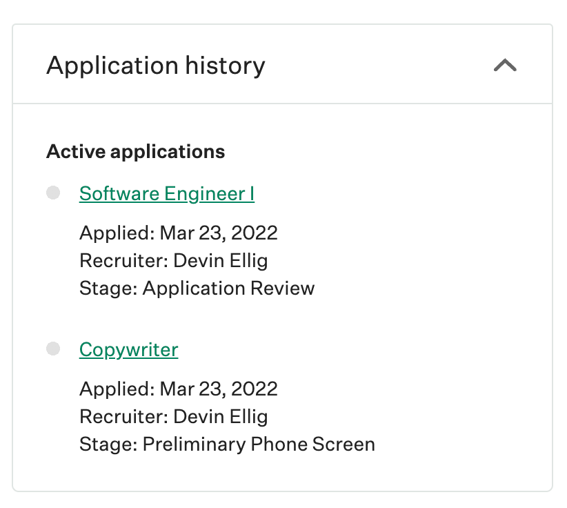 Application review stage – Greenhouse Support