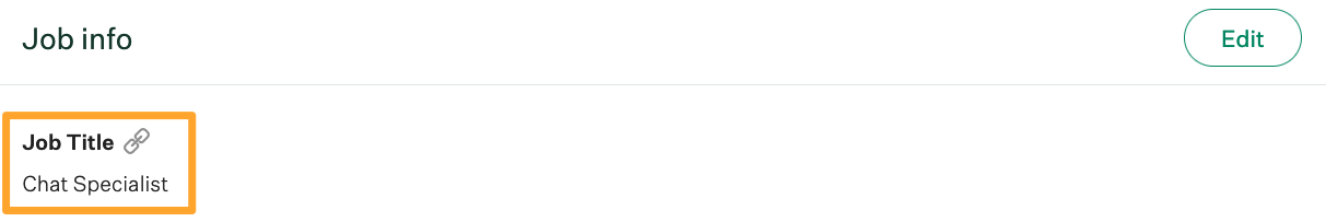 Linked field on a job kickoff form