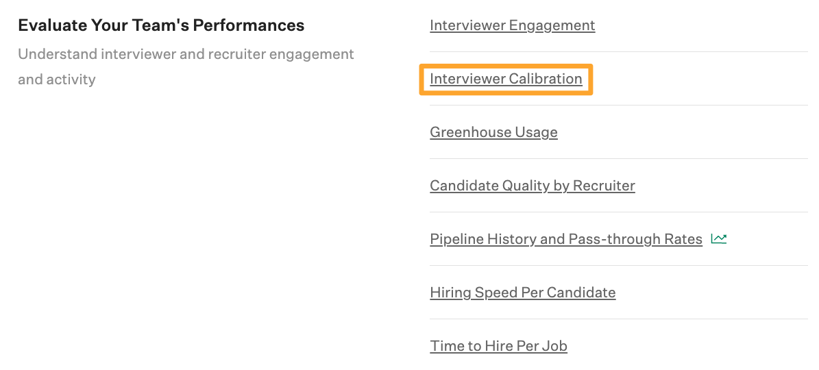 Screenshot of interviewer calibration report