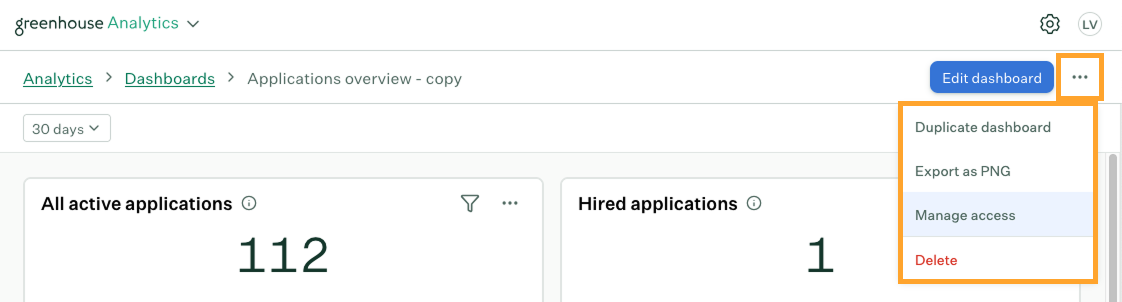 Ellipsis menu showing Duplicate, Export as PNG, Manage access, and Delete options