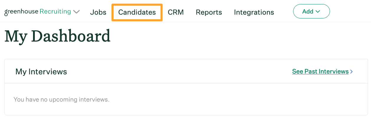 Save candidate search – Greenhouse Support