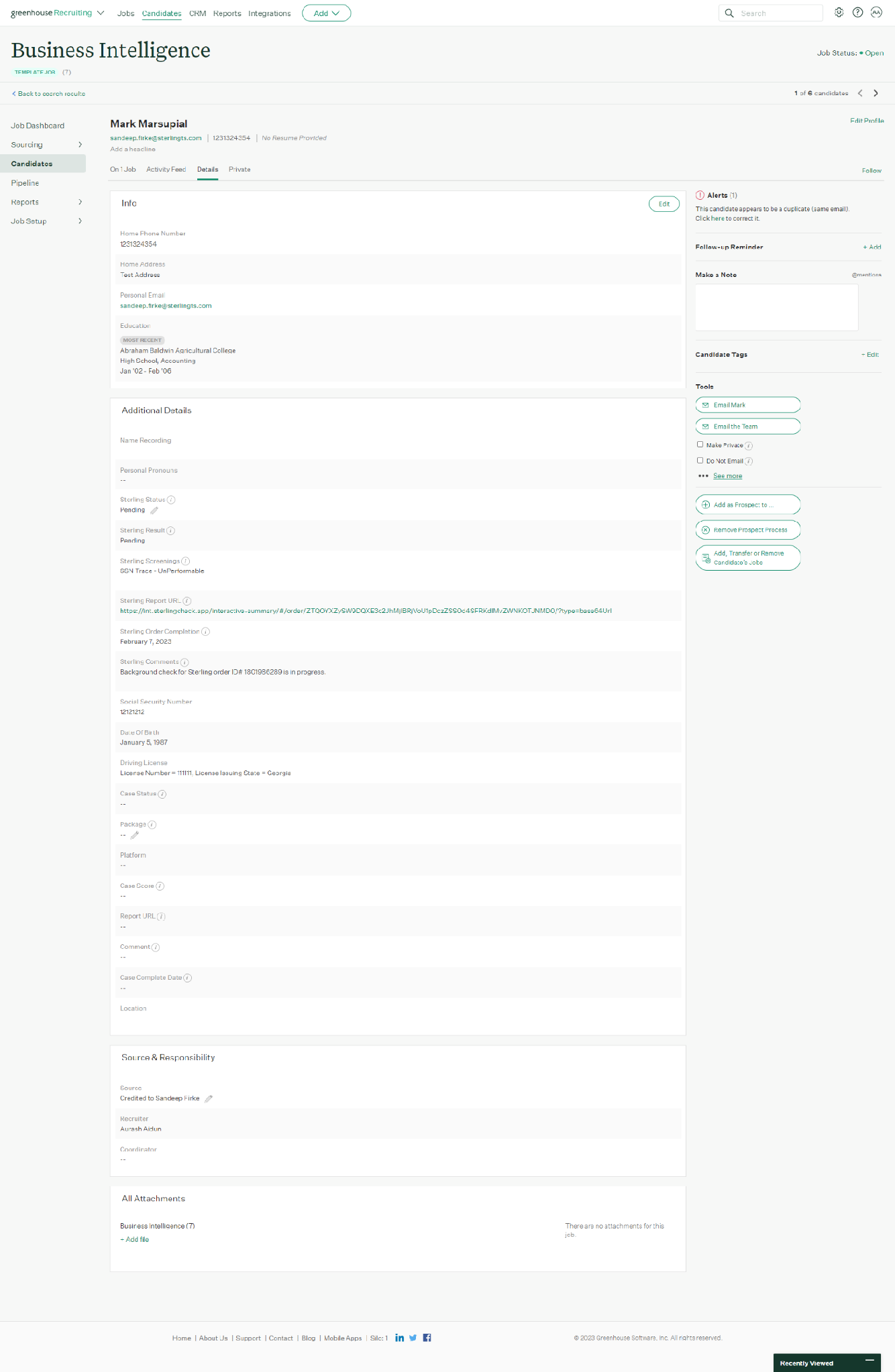 Graphical user interface, application, email