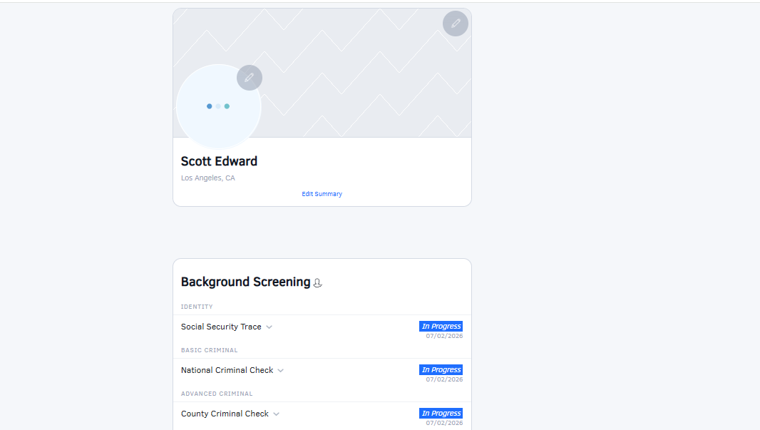 CES flow completion screen