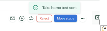 Send Test button for sending the BAL assessment