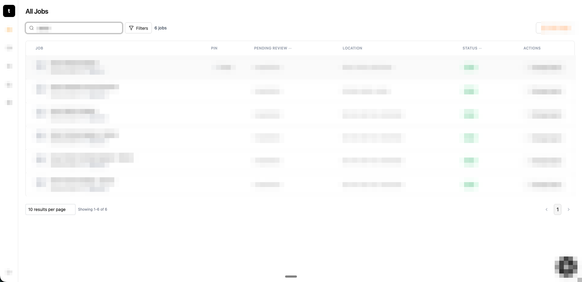 tofu candidate list showing AI-ranked and screened candidates