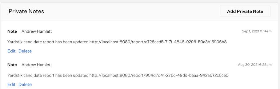 Yardstik integration – Greenhouse Support