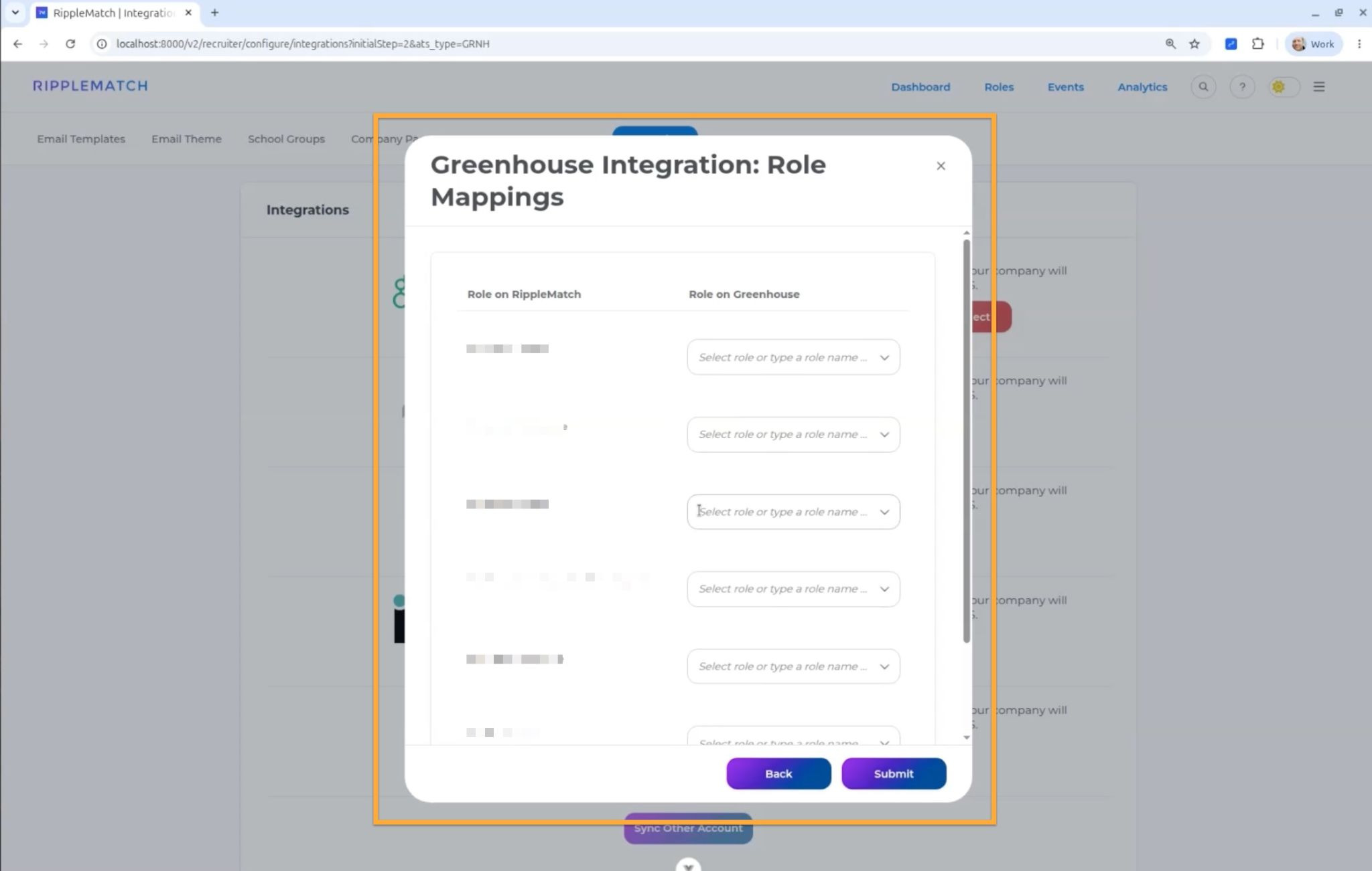 Role Mappings page confirming the integration is configured