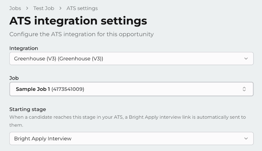 Starting stage mapping field