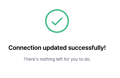 Confirmation that the HeyJobs integration connection is established