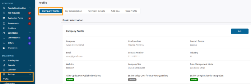 Greenhouse OAuth consent screen