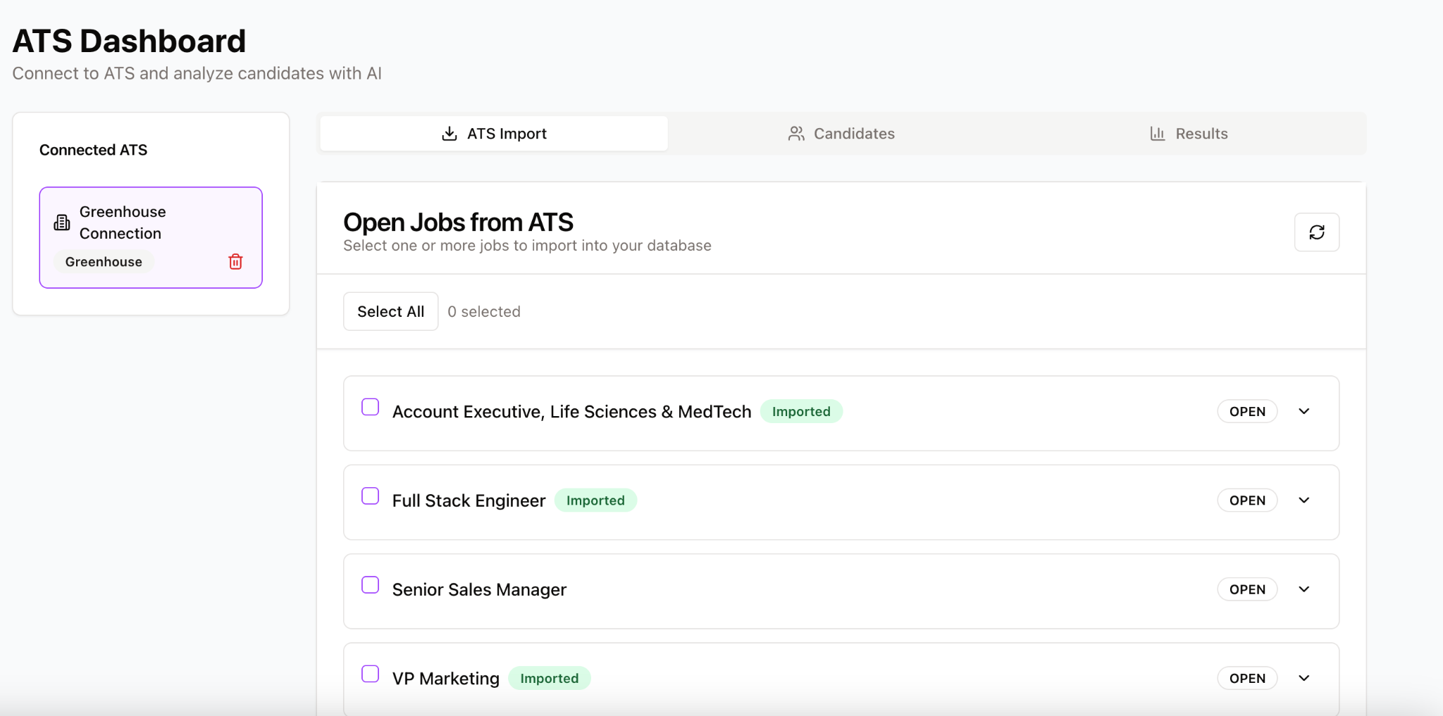 List of imported Greenhouse jobs in Breakthrough Jobs