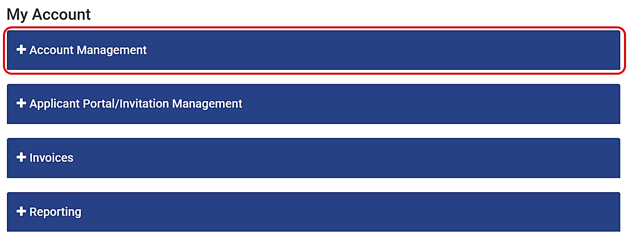 AB Global Account Management tab