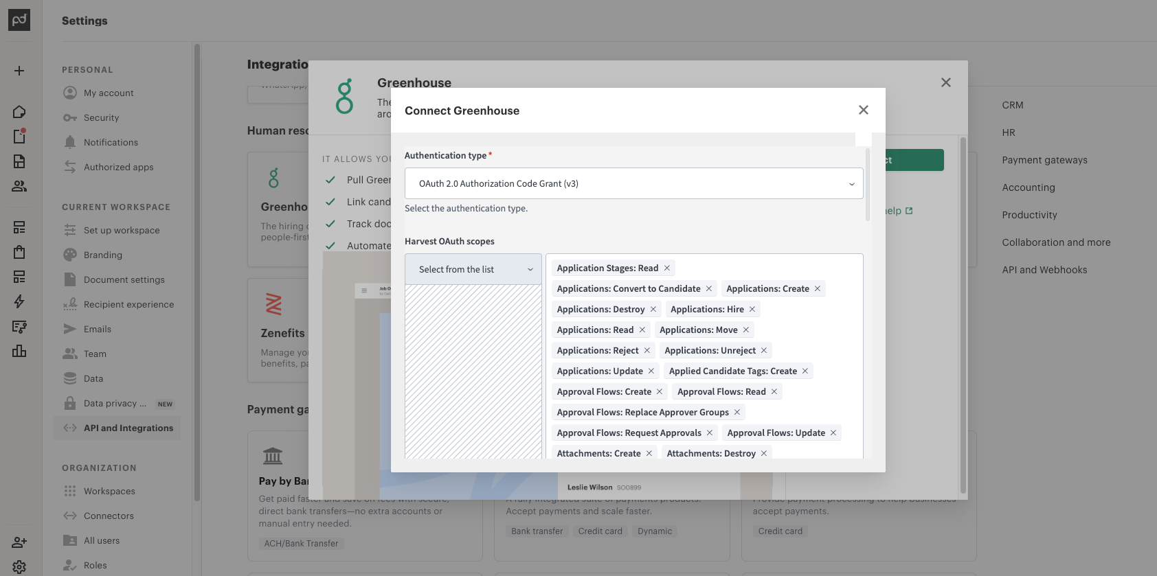 OAuth 2.0 Authorization Code Grant (v3) connection option