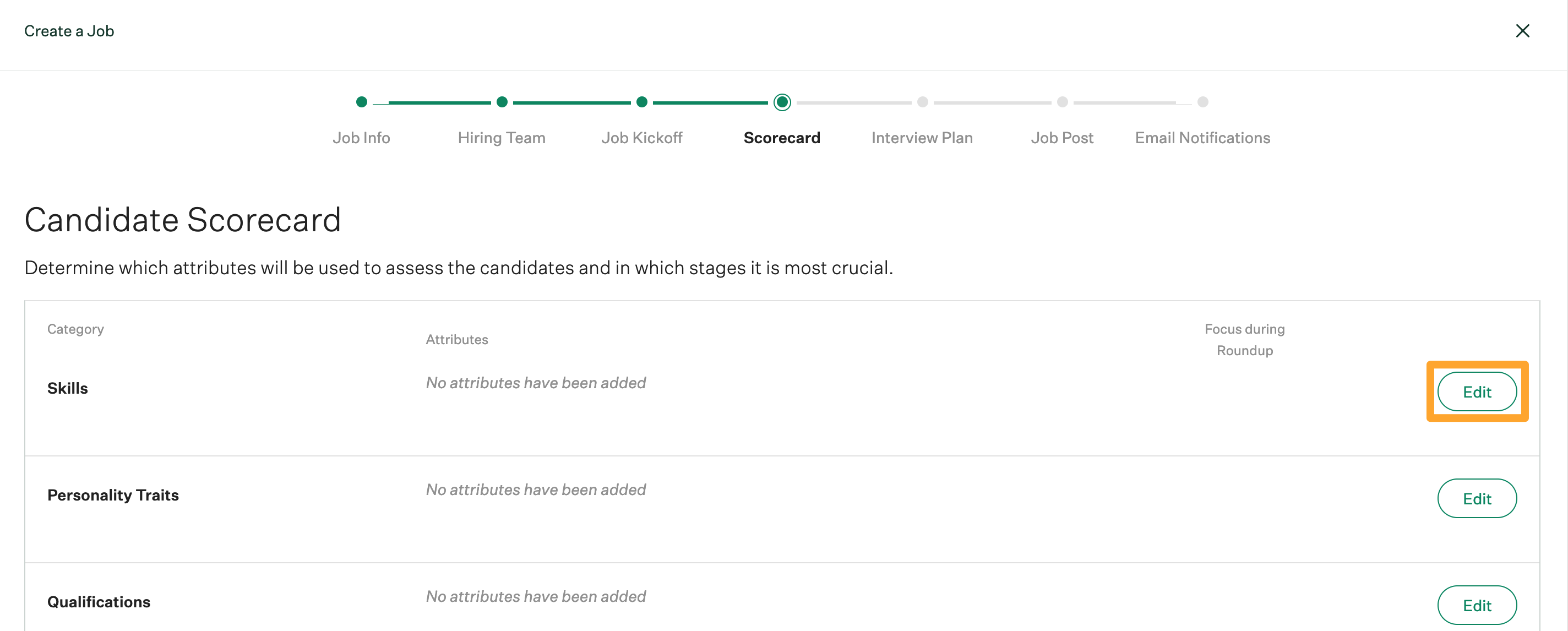 Configure new scorecard Greenhouse Support