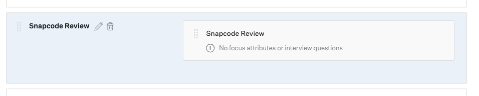 Screenshot of the Snapcode Review stage
