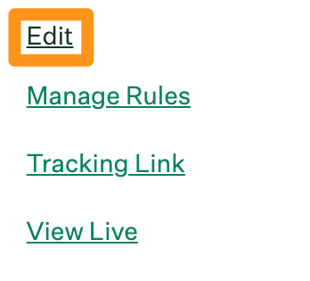 Screenshot of the edit job post button
