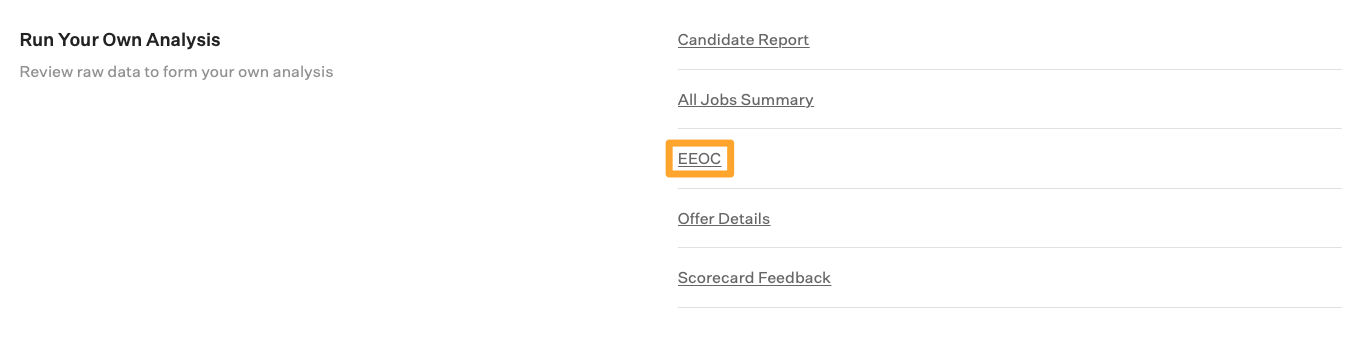 Screenshot of EEOC report button