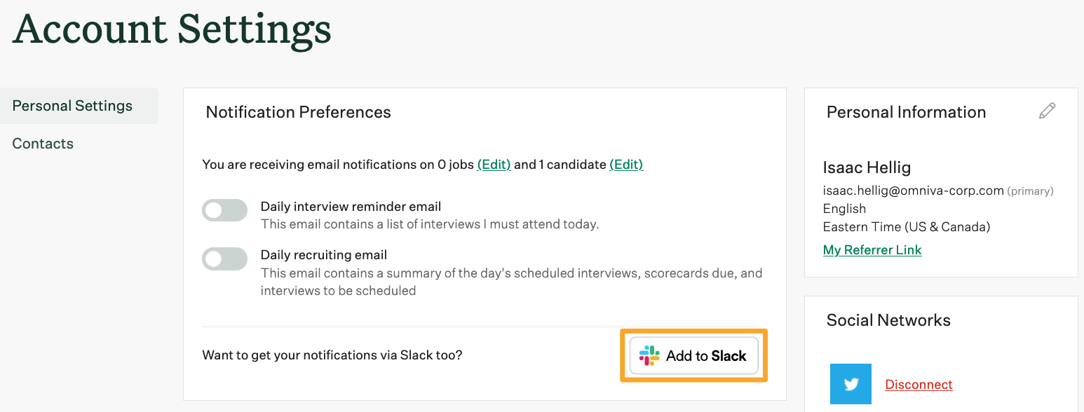 Screenshot of add to Slack button 