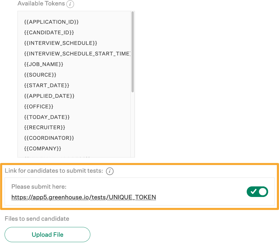 Screenshot of unique token 