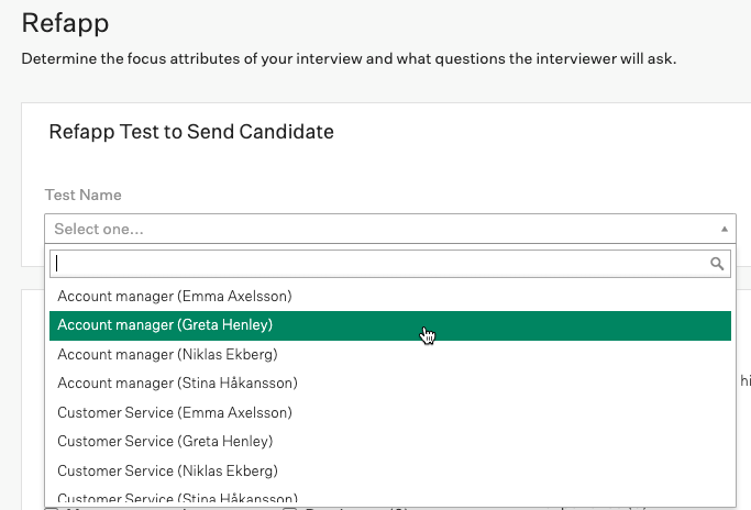 Screenshot from Refapp